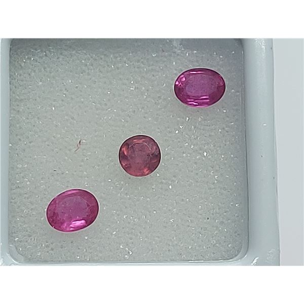 1.27 ct  3Pcs. PINK SAPPHIRE