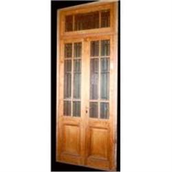 Double french Door with transom #1800911