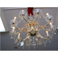 Vintage Crystal Italian Chandelier Mkd!  #1800946