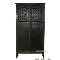 Vintage Qing Zitan Open Panel Display Cabinet #1801034