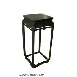 Vintage Zitan Coin Tassel Square Planter Stand #1801038