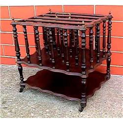 19c Regency mahogany Serpentine Form Canterbury#1801053