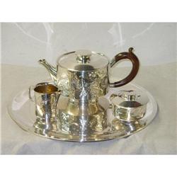 STERLING SILVER 925 TEAPOT & SERVICE #1809996