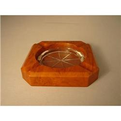 Ashtray  Bakelite  &  Glass  French  circa 1920#1810062