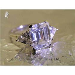 RHJ Octagon Cut Cubic Zirconium Ring  #1810184