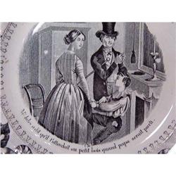  FRENCH or FRANCE BLACK TRANSFER PLATE  with #1810197