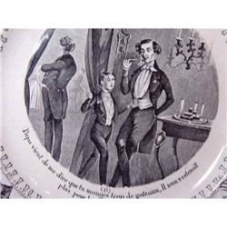  FRENCH or FRANCE BLACK TRANSFER PLATE  with #1810198