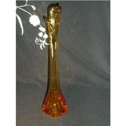 FENTON- BUD- VASE-AMBER #1810217