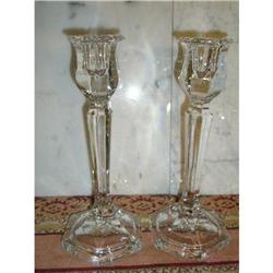 LEADED CRYSTAL CANDLESTICKS PAIRS MATCHING #1810236