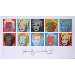 Warhol   10 Marilyns on White Background #1810456