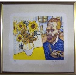 1988 Grooms Lithograph Gold Tone Frame #1810824