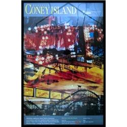 Framed Coney Island MTA poster #1810958