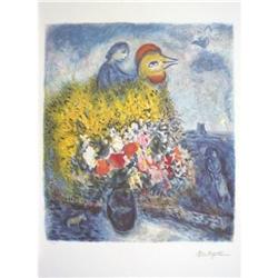 Museum Quality Chagall Yellow Rooster and#1810981