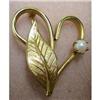 Image 1 : HEART SHAPE GOLD TONE BROOCH #1811689