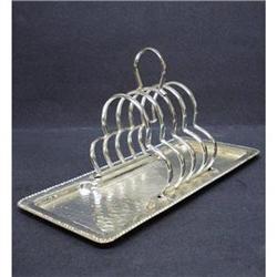 LOVELY SILVER PLATE TOAST STAND #1811695