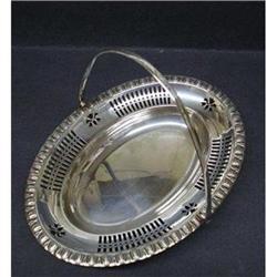 LOVELY ENGLISH SILVERPLATED BASKET #1811697