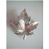 Image 1 : Sterling Silver Maple Leaf Brooch Pin #1812043