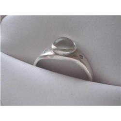 Genuine Moonstone & Silver Ring with Tiny #1812082