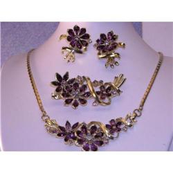 CORO CRAFT Amethyst-Purple (Corocraft) Parure #1812119