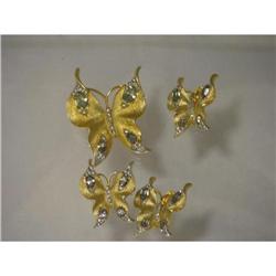 TRIFARI Butterfly Brushed Gold Color Plating , #1812125