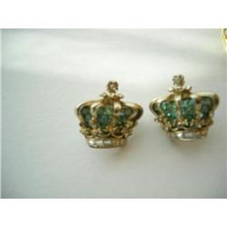 COROCRAFT Coro Craft  Golden Jubilee  Earrings #1812127