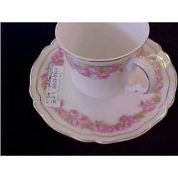 Set 6 Transfer Rose Demitase cups and saucers #1812237