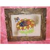 Image 1 : Bumble Bee Pollinating Flower Beaded Picture #1812311