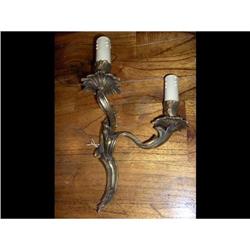 French Louis XV Bronze Wall Sconces  #1812321