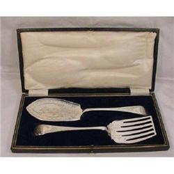 Fish Servers, Edwardian Silver Plated. #1812333
