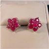 Image 1 : Ruby Cluster Ear Studs #1812341