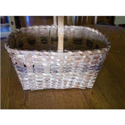 Oak Splint Handled Basket #1812376