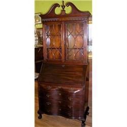 Ball & Claw Mahogany Chippendale Secretary #1812632