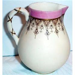 Royal Worcester Pink Decorated Pitcher, Creamer#1812719