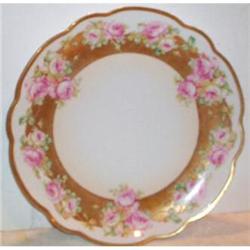 MZ Austria Rose Decorated Charger--STUNNING #1812726