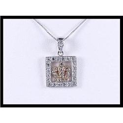 Elaborate 14K White and Yellow Gold Crown #1812827