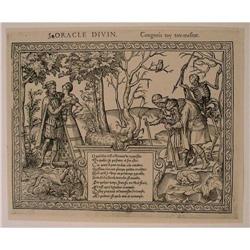 Allegorical Divine Oracle Engraving #1813006