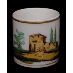  Antique Porcelain Cup with House #1813014