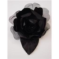 Hand-Made Black Flower Corsage #1813078