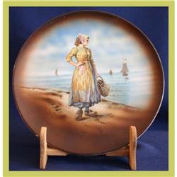 French Decorative Plate Hand-Painted Ceramic #1813153