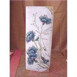 embossed leather handpainted floral picture #1813194