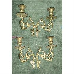 Pair of brass sconces #1813200