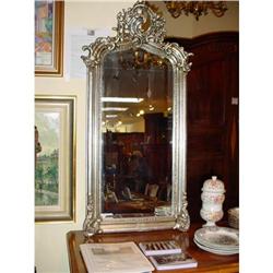 French silver Louis XV style mirror  #1813248