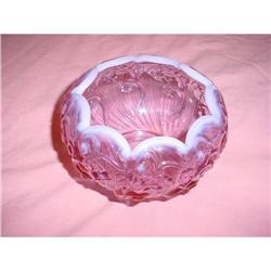 Fenton scalloped lilac rose bowl  #1813388