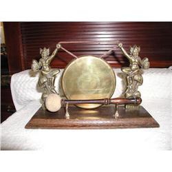 English Brass and Oak Gong #1813581