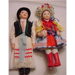 Doll  Cloth Hungary Bride and Groom  Foreign #1813682