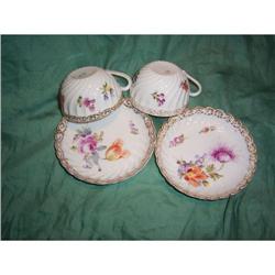 2   Vintage Hand painted  Teacups #1813799