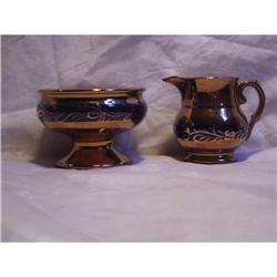 Luster ware Sugar and Creamer #1813854
