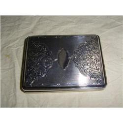 Vintage silver cigarette box #1813923