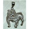 Image 1 : One of Kind Sterling Silver Bull Dog Pendant  #1814091