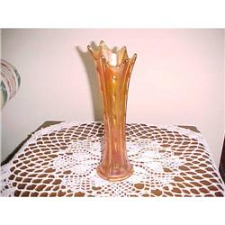 Carnival Glass Vase, Marigold #1814260